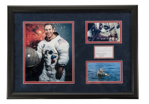 Apollo 13 Commander James Lovell Signed Display 
